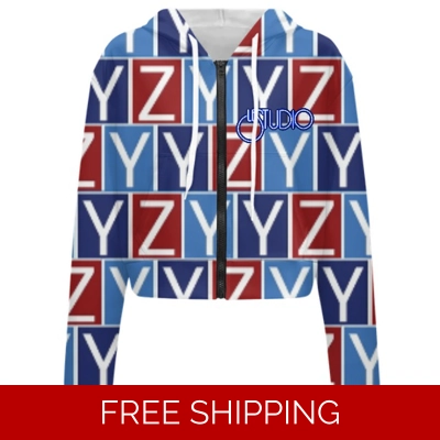 Custom Ladies Long Sleeve Cropped Hoodie YYZ 3